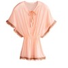 Shiraleah one size pink swim cover up with embellished trim - 2 of 4