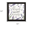 HomeRoots Blessed Beyond Measure Black Framed Print Wall Art - 3 of 3