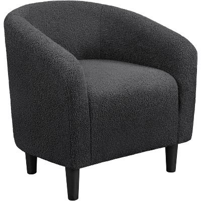 Yaheetech Upholstered Armchair Accent Barrel Chair Dark Gray Target   GUEST 4195d5a8 8b09 44e4 8f3d Cc55ea8705ed