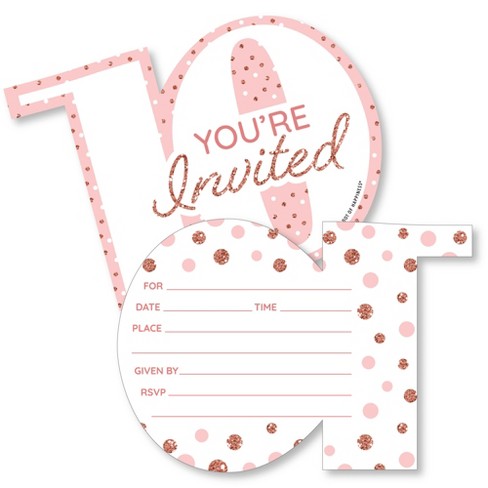 Paper Birthday Party Invitation Card