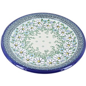 Blue Rose Polish Pottery T03 Galia Dinner Plate - 1 of 2