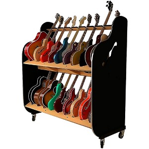 A&S Crafted Products The Session-Pro Double-Stack Mobile Guitar Rack - 1 of 4