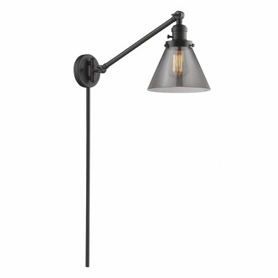 Cone - 1 Light Swing Arm Wall Sconce In Industrial Style-25 Inches Tall and 8 Inches Wide