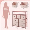 SKRAN Dresser for Bedroom with 7 Drawers and 2 Shelves for Closet with Wooden Top and Metal Frame, Tall Dressers & Chest of Drawers - 3 of 4