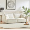 88" Chenille Fabric 3-Seater Sofa with Solid Wood Frame, Thick Padded Seats and Armrests, 2 Extra Pillows - 2 of 4