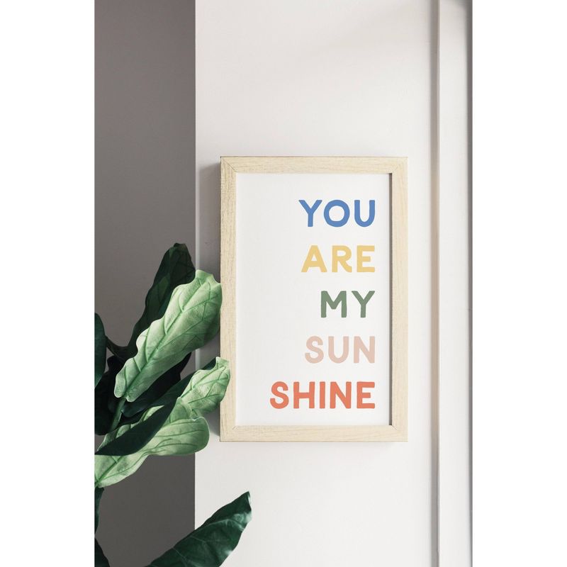 16&#34; x 24&#34; You are My Sunshine Kids&#39; Magnet Board Wall Art Natural/White - Petal Lane, 3 of 6