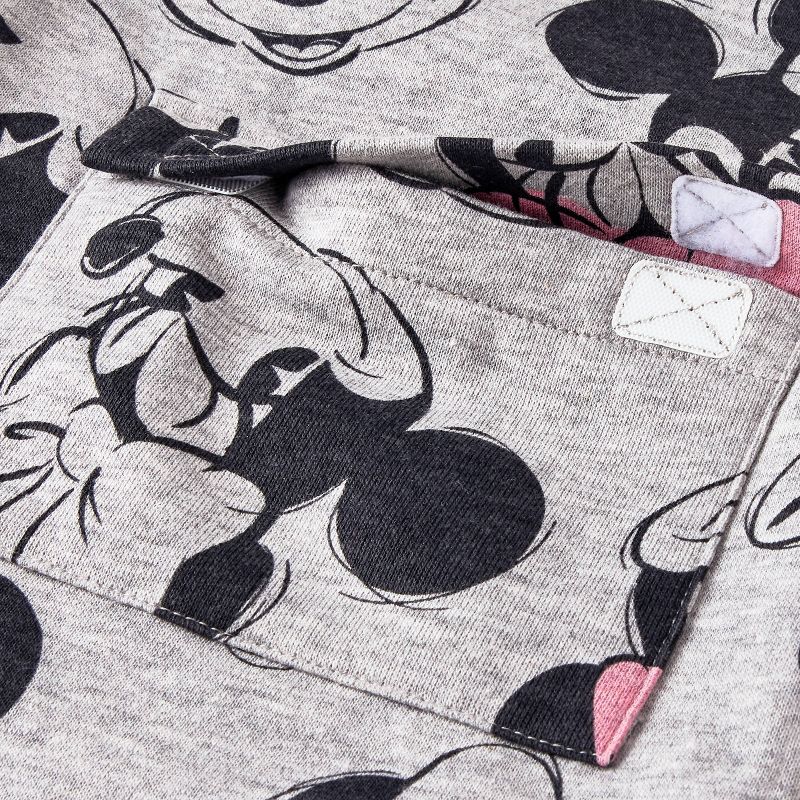 Girls&#39; Disney Minnie Mouse Adaptive Pants - Heather Gray, 4 of 5