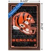 Trends International NFL Cincinnati Bengals - Neon Helmet 23 Framed Wall Poster Prints - 3 of 4
