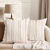 REGALWOVEN Stripe Soft Cozy Decorative Casual Farmhouse Pillow Cases 2 Pcs - 2 of 4