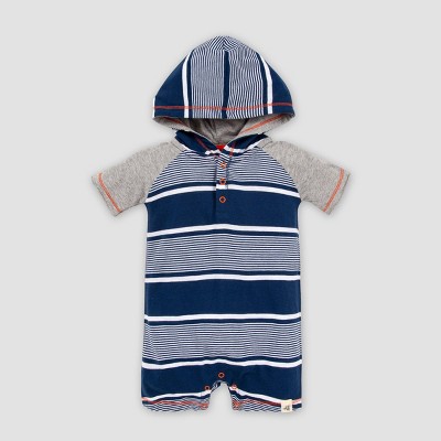 hooded romper baby boy