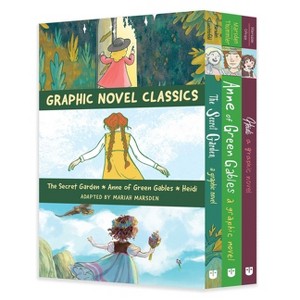 Graphic Novel Classics: The Secret Garden, Anne of Green Gables, and Heidi - by  Mariah Marsden (Paperback) - 1 of 1