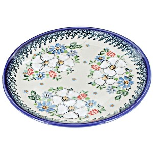 Blue Rose Polish Pottery T02 Galia Dessert Plate - 1 of 2
