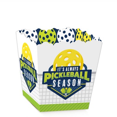 Big Dot of Happiness Let’s Rally - Pickleball - Party Mini Favor Boxes - Birthday or Retirement Party Treat Candy Boxes - Set of 12