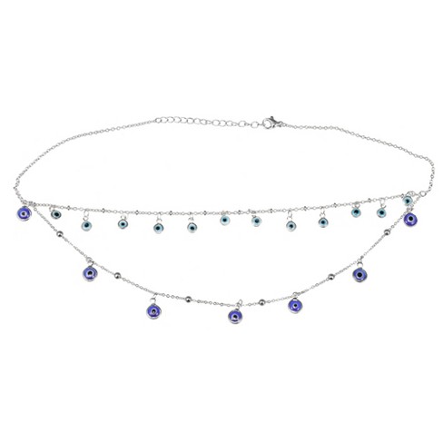 Unique Bargains Colored Beaded Necklaces Fashion Chain Necklaces for Women Ladies Alloy 1pc