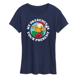 Women's - Garfield - My Presence Is Your Present Short Sleeve Graphic T-Shirt - 1 of 4