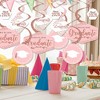 Big Dot of Happiness Rose Gold Graduation Class of 2026 Decorations Hanging Swirls - Set of 40 - 2 of 4