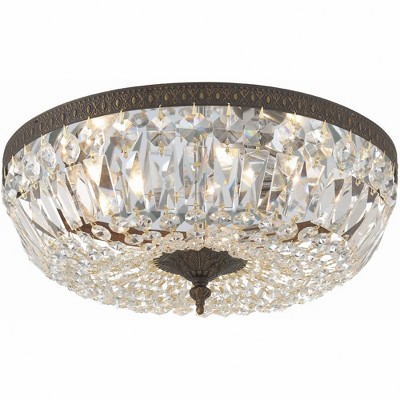 Crystorama Lighting Ceiling Mount 3 - Light Flush Mount in  English Bronze