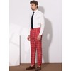 Lars Amadeus Men's Plaid Regular Fit Formal Business Dress Pants - 4 of 4