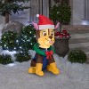 Gemmy Christmas Inflatable Paw Patrol Chase in Santa Hat, 3 ft Tall, Multi - 2 of 4