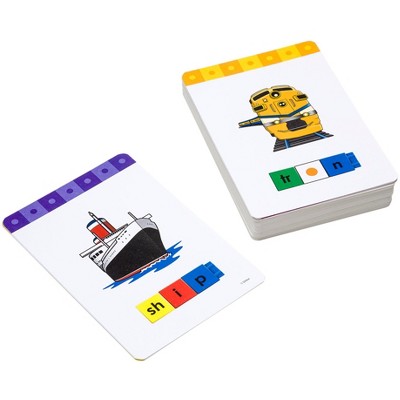 Didax Unifix Reading Phonics Word-Building Cards, Grade 1 to 2, 50 Cards
