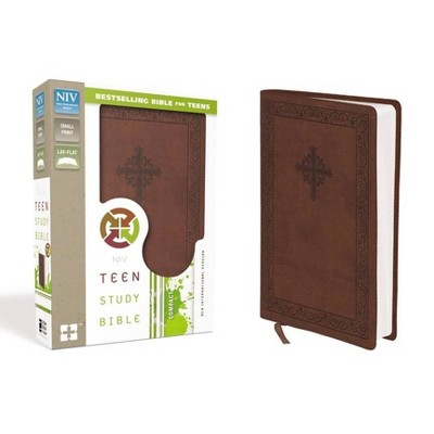  Teen Study Bible-NIV-Compact - by  Zondervan (Leather Bound) 