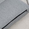 Folding Floor Chair, Convertible Lazy Sofa Bed, Floor Couch with 6-Position Adjustable Backrest and Pillow for Reading, Gaming, Meditating, Gray - 2 of 4