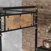 Quad Bunk Bed for 4 Kids Heavy Duty Metal Twin Bunk Bed Frame Detachable Triple Bunk Bed Can Be Divided Into 3 Twin Beds Black - 4 of 4