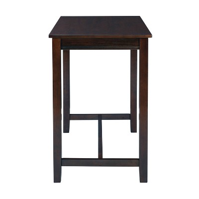 Claridge 50.75" Brown Wood Counter-Height Pub Table
