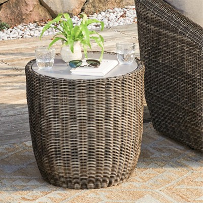 Spruce & Spring Patio Wicker Furniture Set Outdoor Rattan Bistro Set