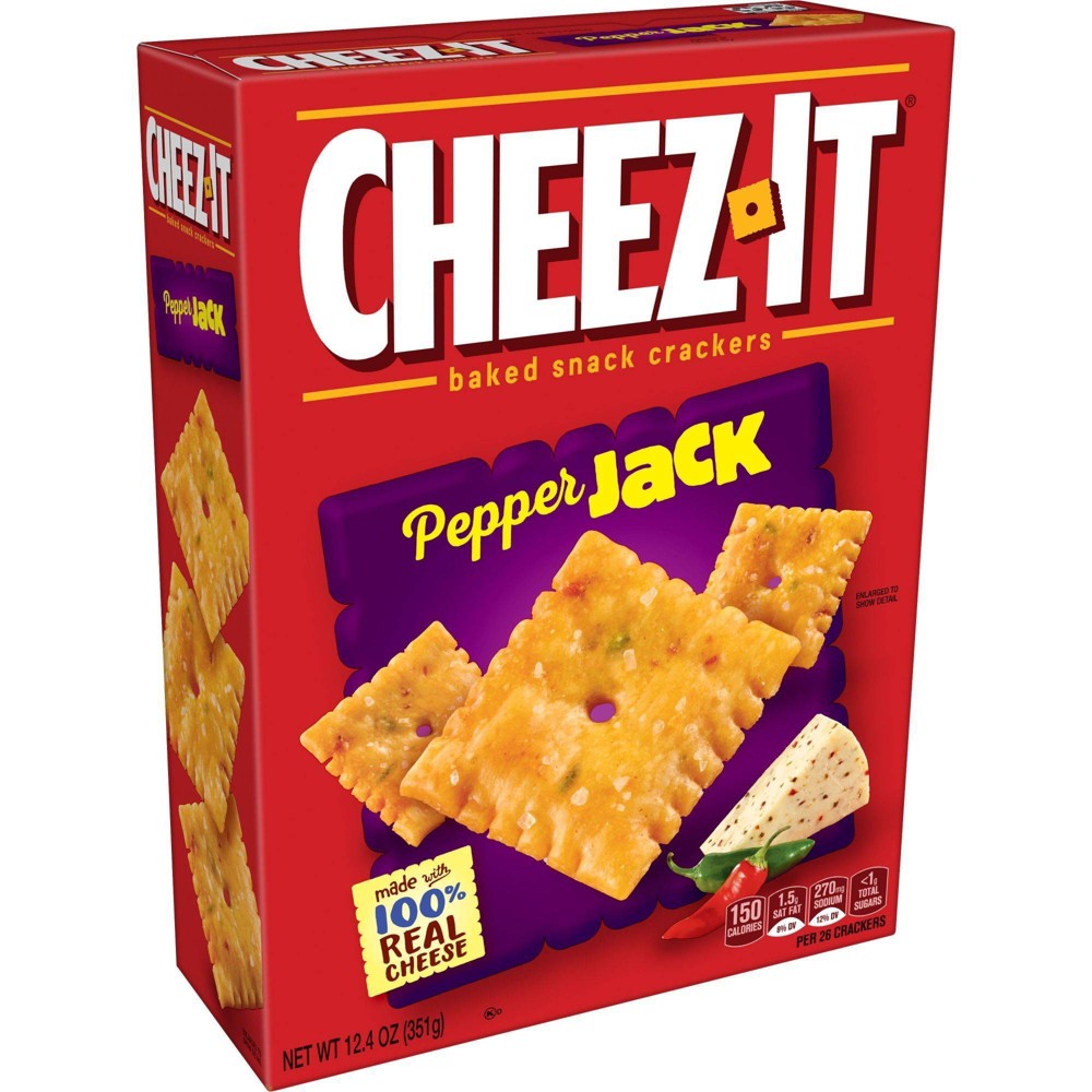 UPC 024100789252 product image for Cheez-It Pepper Jack Baked Snack Crackers - 12.4oz | upcitemdb.com