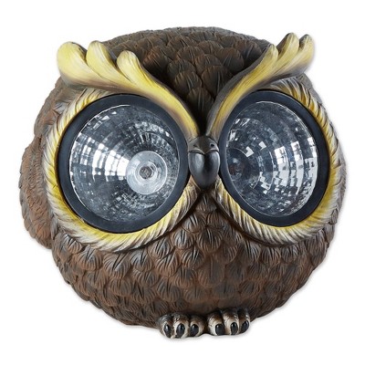 9.5" Polyresin Solar Owl Garden Figurine - Zingz & Thingz