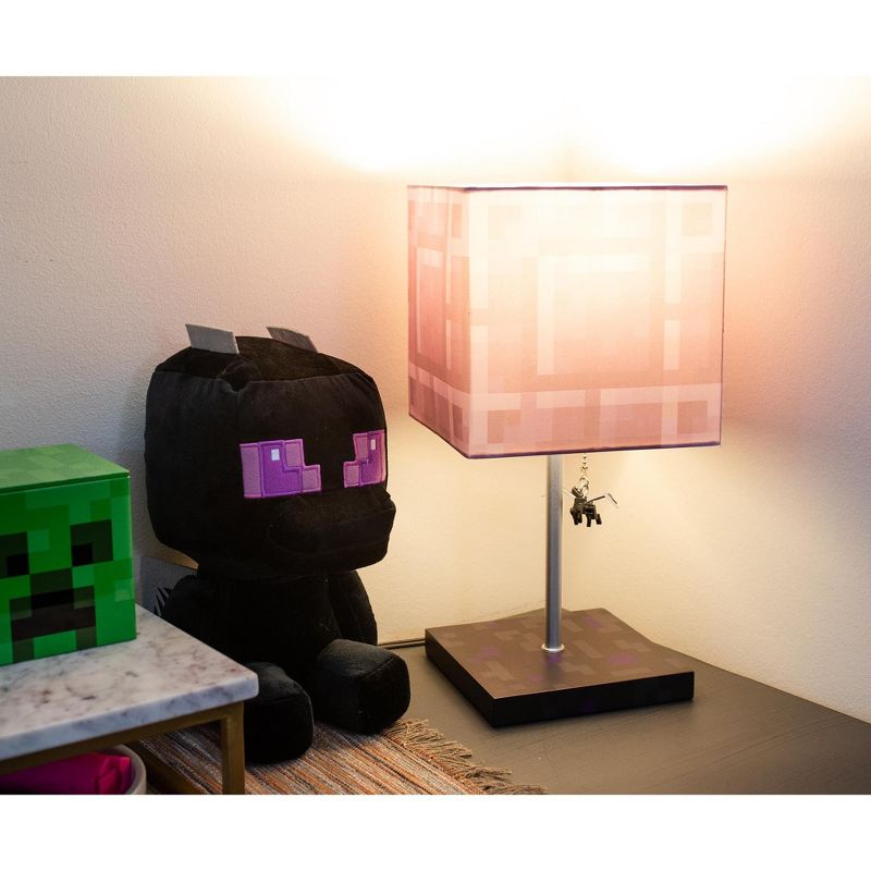 Ukonic Minecraft Nether Portal Desk Lamp with Ender Dragon Pull, 2 of 7