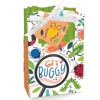 Big Dot of Happiness Buggin' Out - Bugs Birthday Party Favor Boxes - Set of 12
