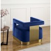 Meridian Furniture,Armani Velvet Accent Chair - 3 of 4