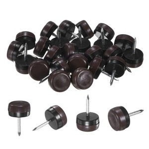 Unique Bargains Durable Nail-on Furniture Sliders Chair Leg Protectors 24 Pcs - 1 of 4