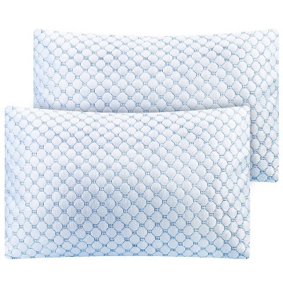 NewHome"Cooling Gel Memory Foam Pillow, Ventilated & Breathable, Heat-Reducing, Machine Washable"Blue&Beige