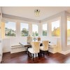 Elegant Lighting Sydney 3 light Matte Black Flush Mount Golden Teak (Smoky) Royal Cut Crystal - 2 of 4