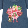 JoJo Siwa Oh Snap Graphic Short Sleeve Fleece Dress - Heather Navy - Large - 2 of 4