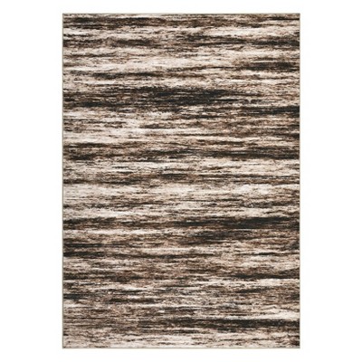 Washable Modern Striped  Abstract Rug Non Slip Low Pile Rug Soft Contemporary Throw Floor Cover Foldable Indoor Carpet for Living Room Bedroom