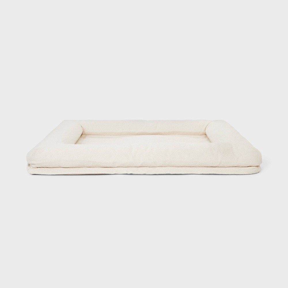Dog and Cat Bolster Bed - Boots & Barkley™ White L