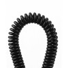 Unique Bargains Plastic Lobster Clasp Flexible Stretchy Coil Cord Keychain Keyring Strap String Rope Key Holder Black - 3 of 3