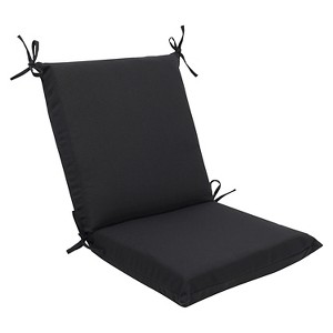 Sunbrella Canvas Outdoor Squared Edge Chair Cushion - Black