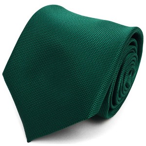 Boy's Solid Color Microfiber Poly Woven 2.5 Inch Wide And 49 Inch Long Necktie - 1 of 4