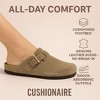 CUSHIONAIRE Hana - Genuine Leather Suede Classic Clog Womens Shoes - Slip On Mule Comfortable Shoes for Women - 3 of 4