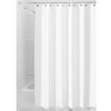 iDesign Solid Polyester Shower Curtain - 72" x 72" - Set of 2 - White - 3 of 4