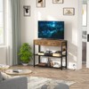 Aheaplus Entryway Table with Drawers, Sofa Table with Storage Shelves, Console Table with Charging Station - 4 of 4