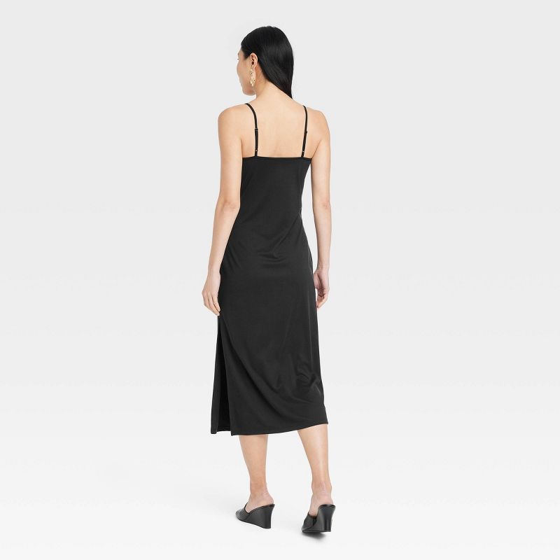 Women's Rib-Knit Midi Cami Dress - A New Day™, 3 of 5