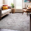World Rug Gallery Bohemian Distressed Vintage Machine Washable Area Rug:  Stain-Resistant Flat Pile,  Medallion Pattern - 2 of 4