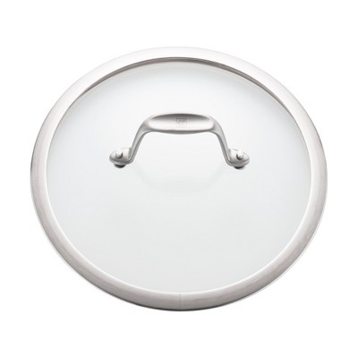 3-Quart Stainless Steel Ceramic Nonstick Saute Pan with Glass Lid