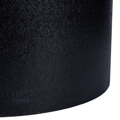 Braslen Black Concrete Round Patio Planter